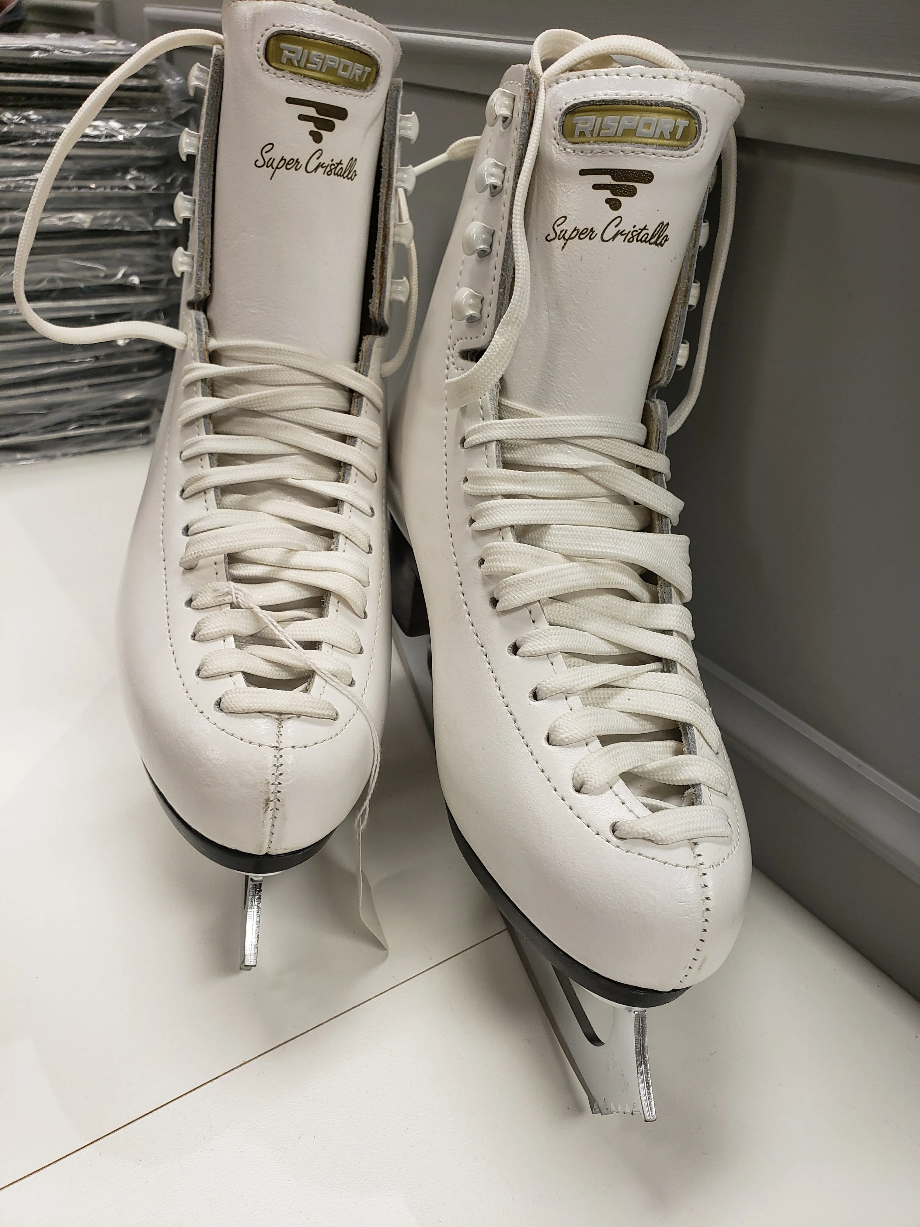 Risport Super Cristallo Figure Skates with Sterling Blades Size 230 B