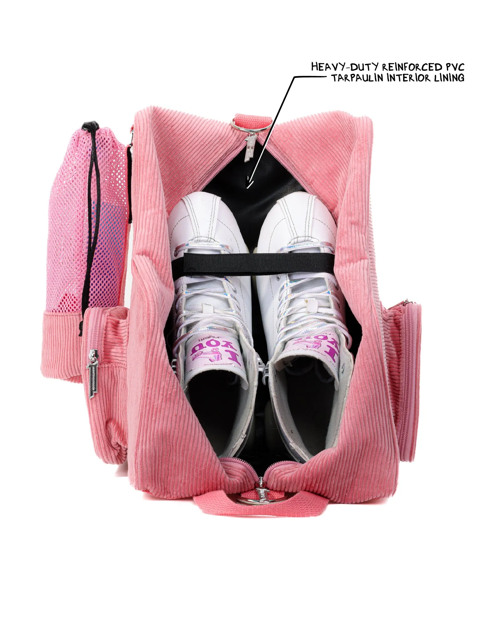 Roller Skate Backpack | Freewheelin' | Corduroy Pink