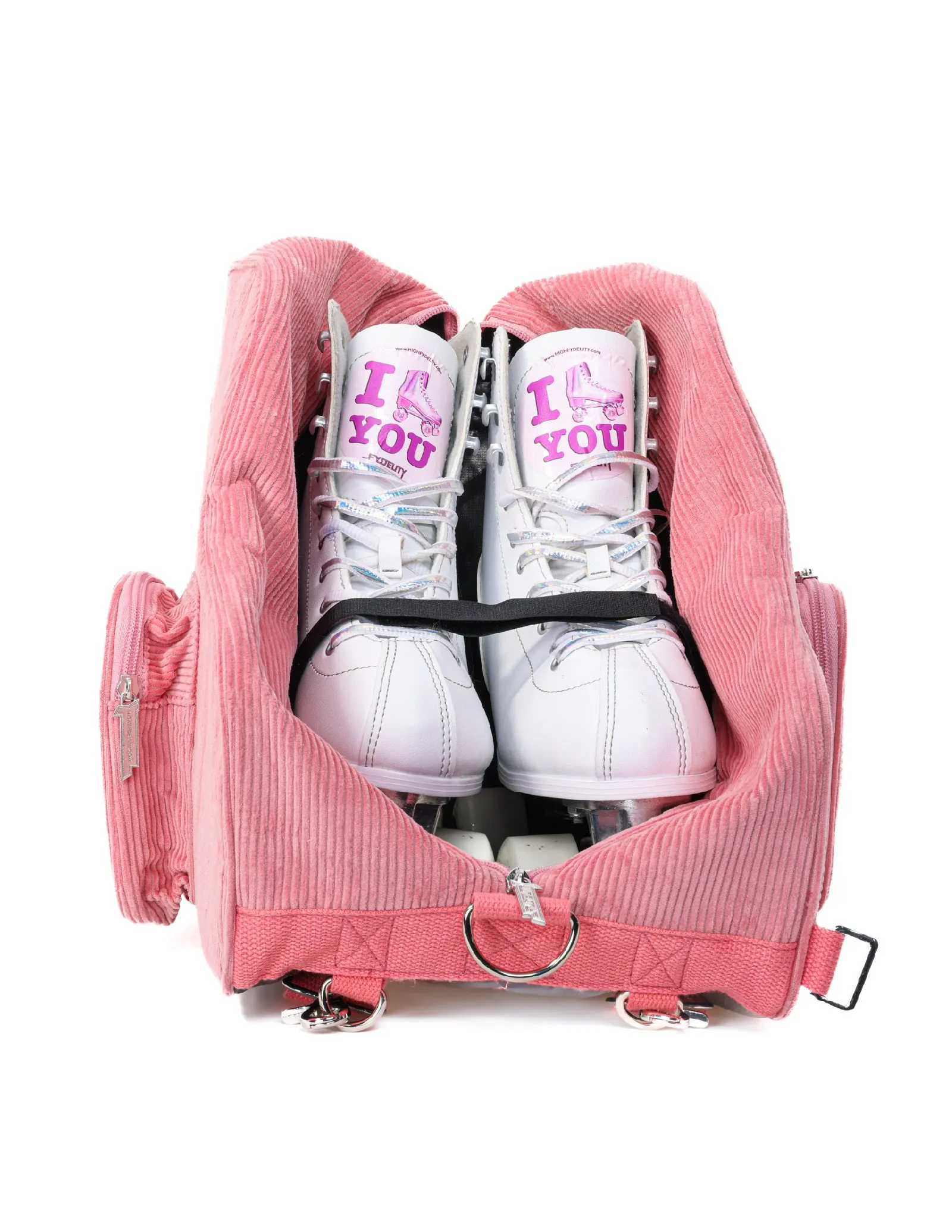 Roller Skate Backpack | Freewheelin' | Corduroy Pink