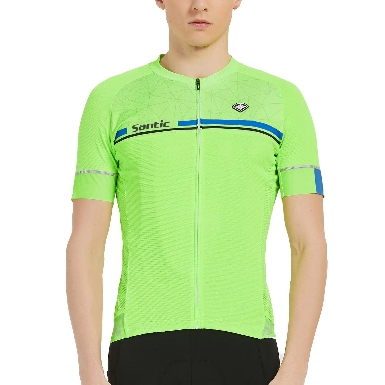 Santic Kamen Lightgreen Men Cycling Jersey Short Sleeve