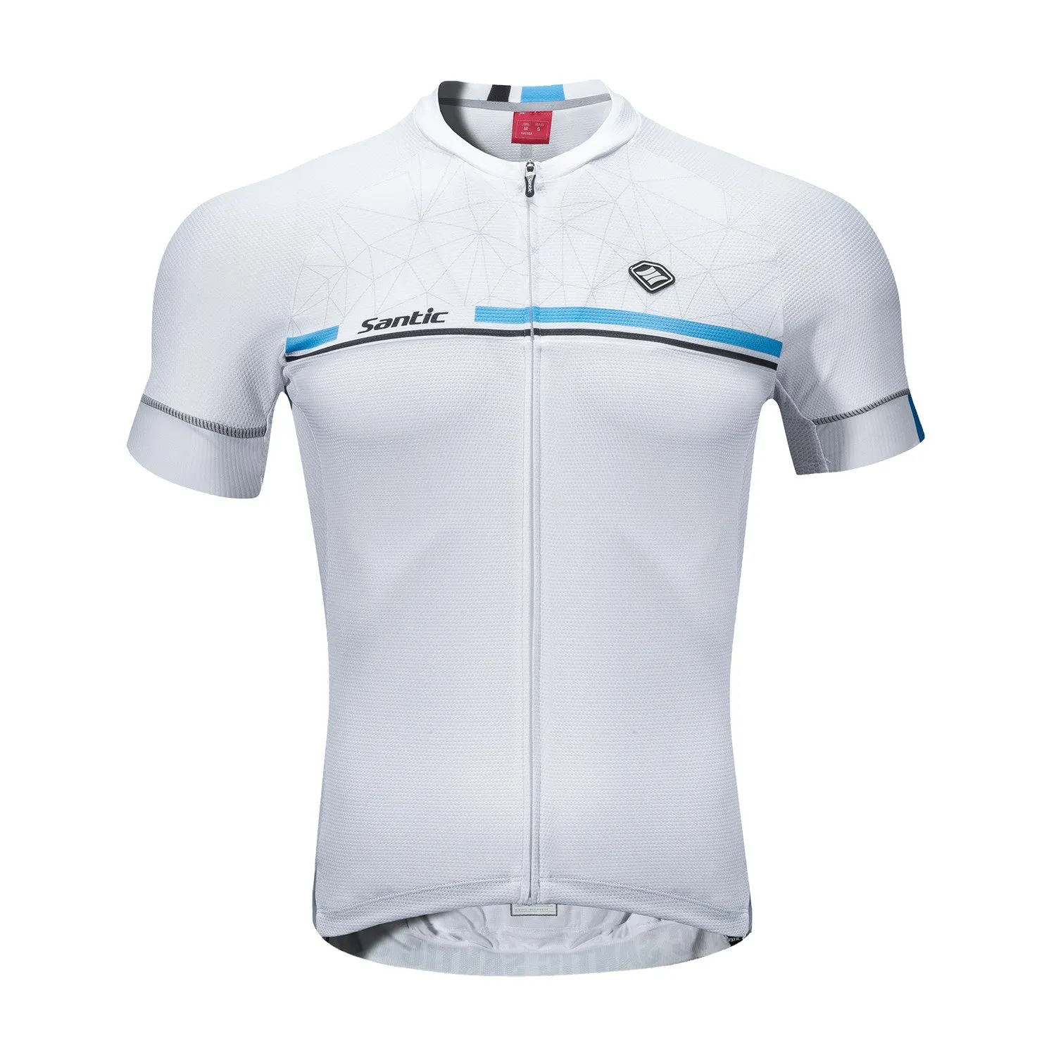 Santic Kamen White Men Cycling Jersey Short Sleeve