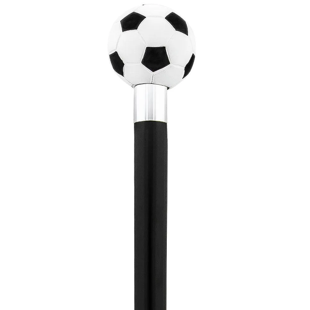 Scratch and Dent Soccer Ball Walking Cane with Custom Shaft and Collar V2062