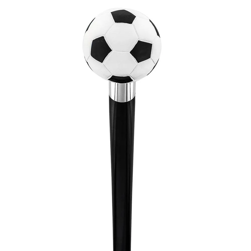 Scratch and Dent Soccer Ball Walking Cane with Custom Shaft and Collar V2062