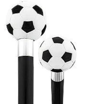 Scratch and Dent Soccer Ball Walking Cane with Custom Shaft and Collar V2062