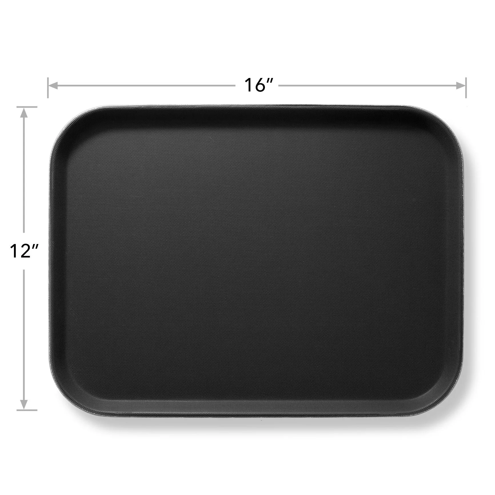 (Set of 4) Rectangular Restaurant Serving Trays, NSF Food Service Tray