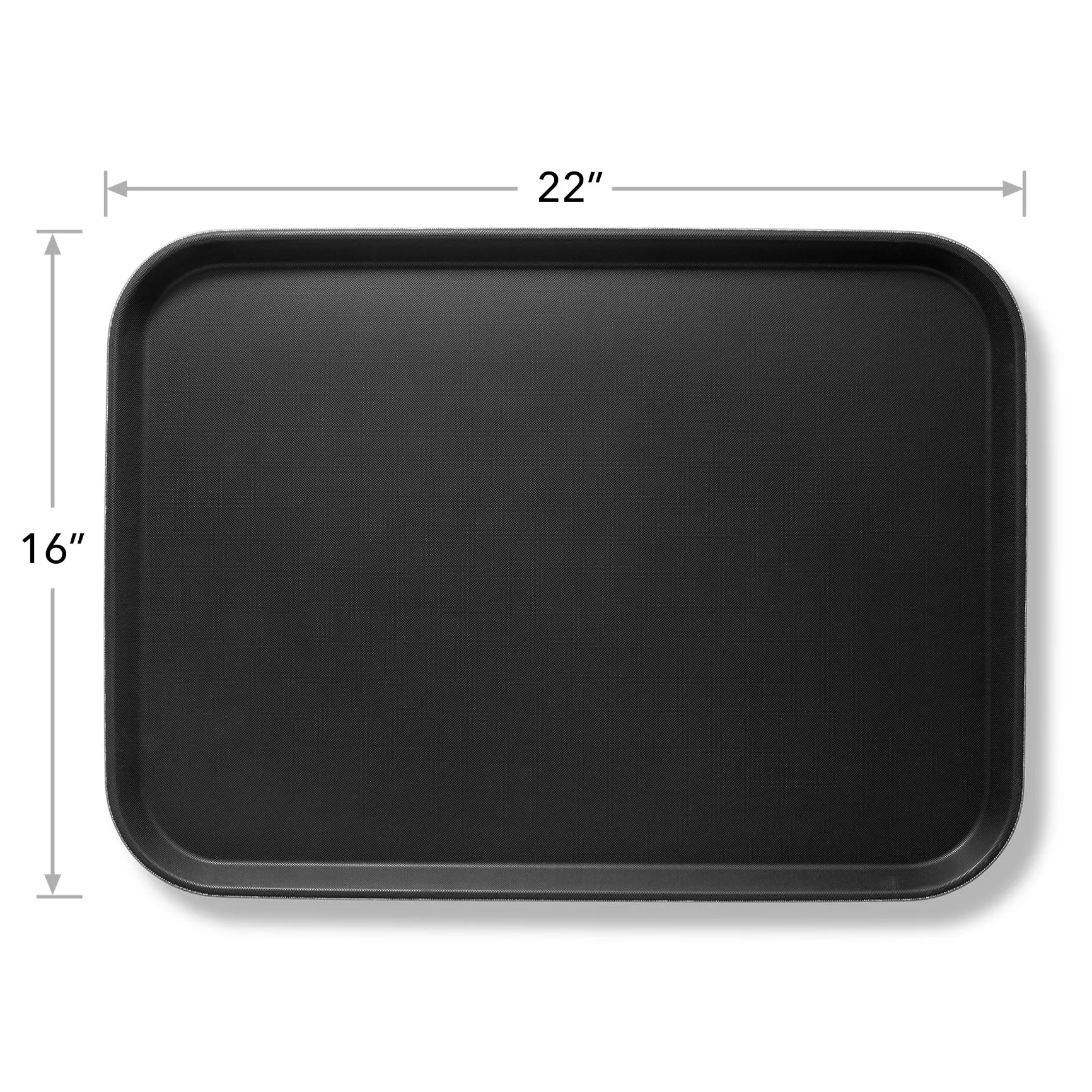 (Set of 4) Rectangular Restaurant Serving Trays, NSF Food Service Tray