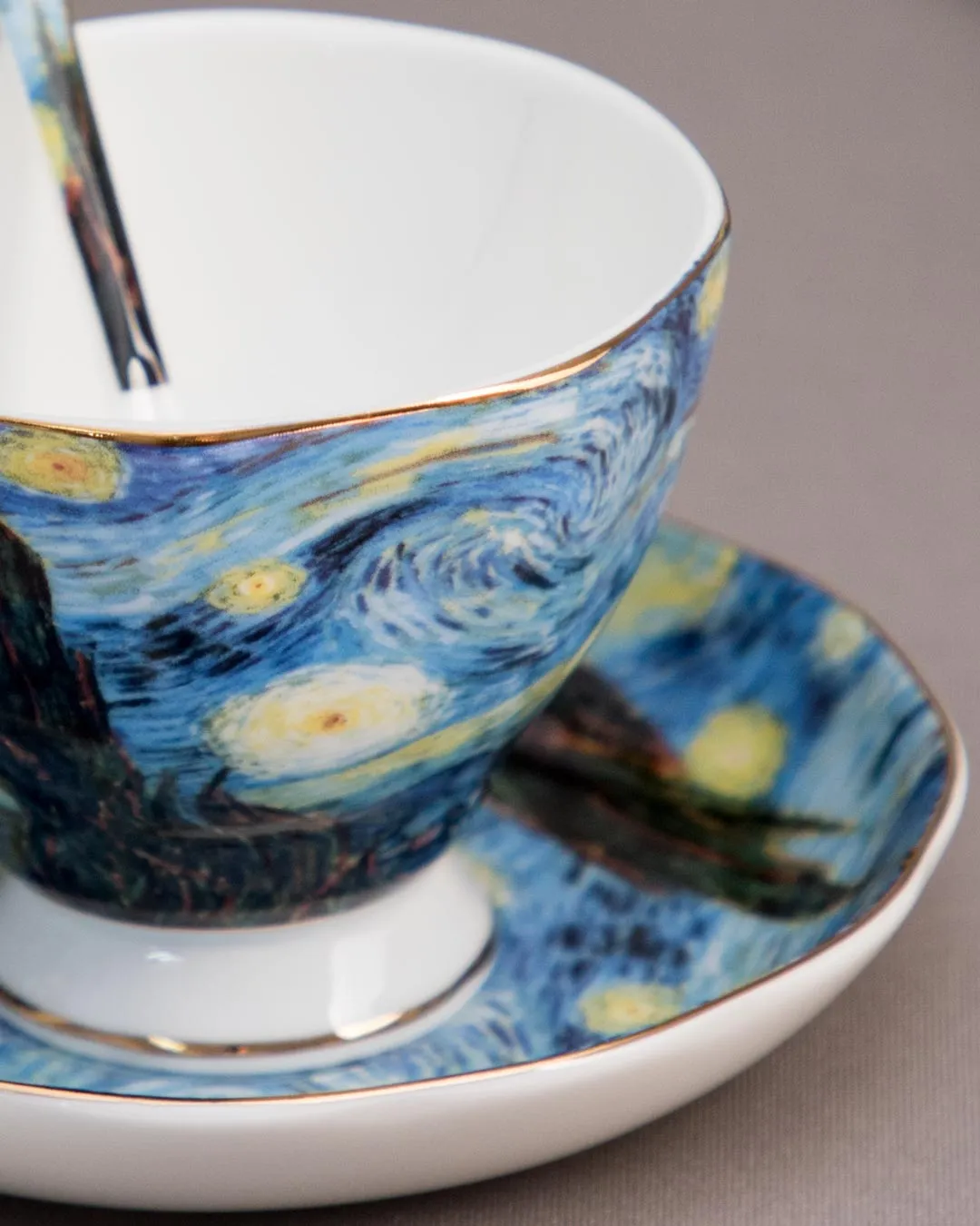 'Starry Night' Vincent Van Gogh Painting Cup & Saucer