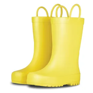 Sunshine Yellow Matte Rain Boots