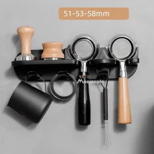 Tamping Coffee Station Wall Mount Coffee Set Storage Rack Puching Free Espresso Coffee Portafilters Holder Coffeeware Organizer Accessories