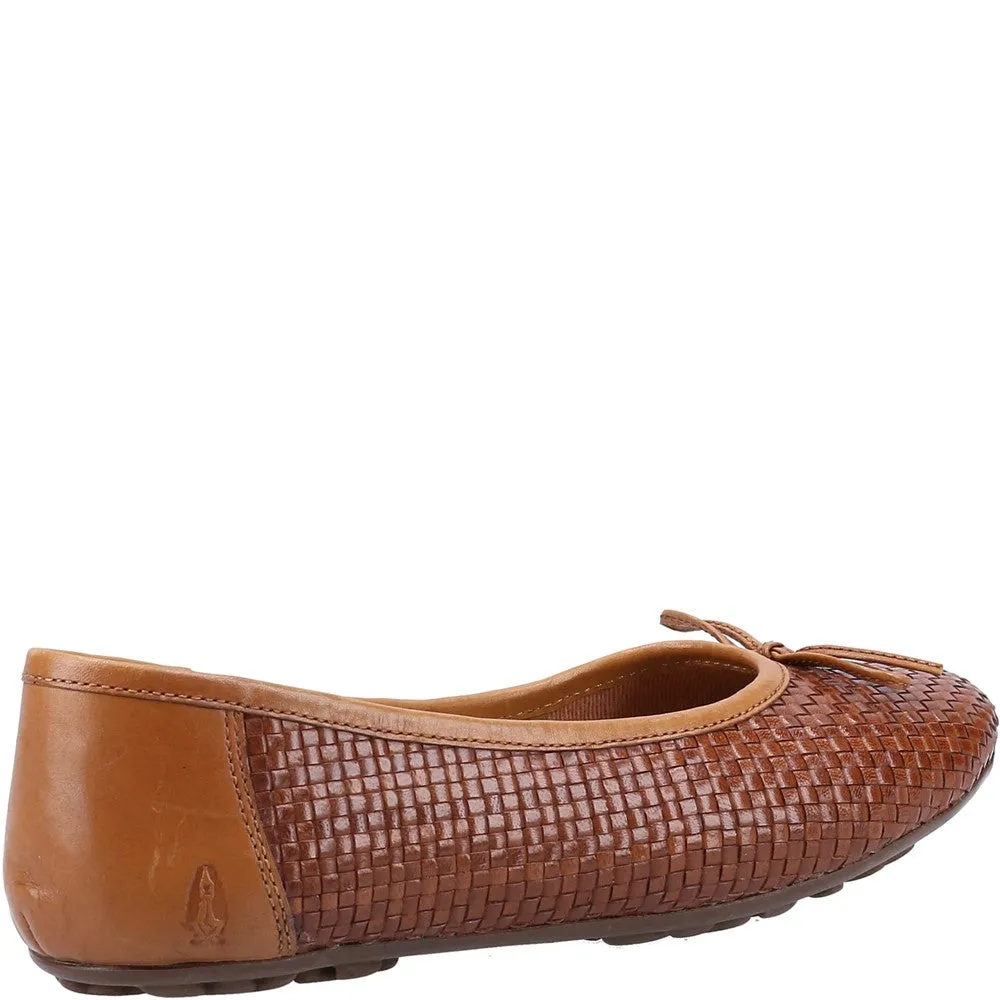 Tan Janelle Woven Ballerinas