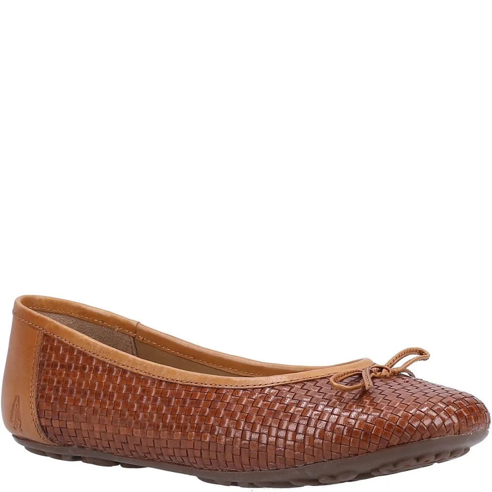 Tan Janelle Woven Ballerinas