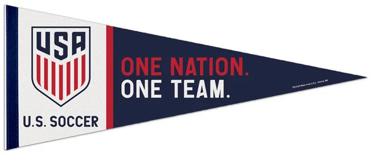 Team USA Soccer "One Nation One Team" Official Premium Felt Pennant - Wincraft