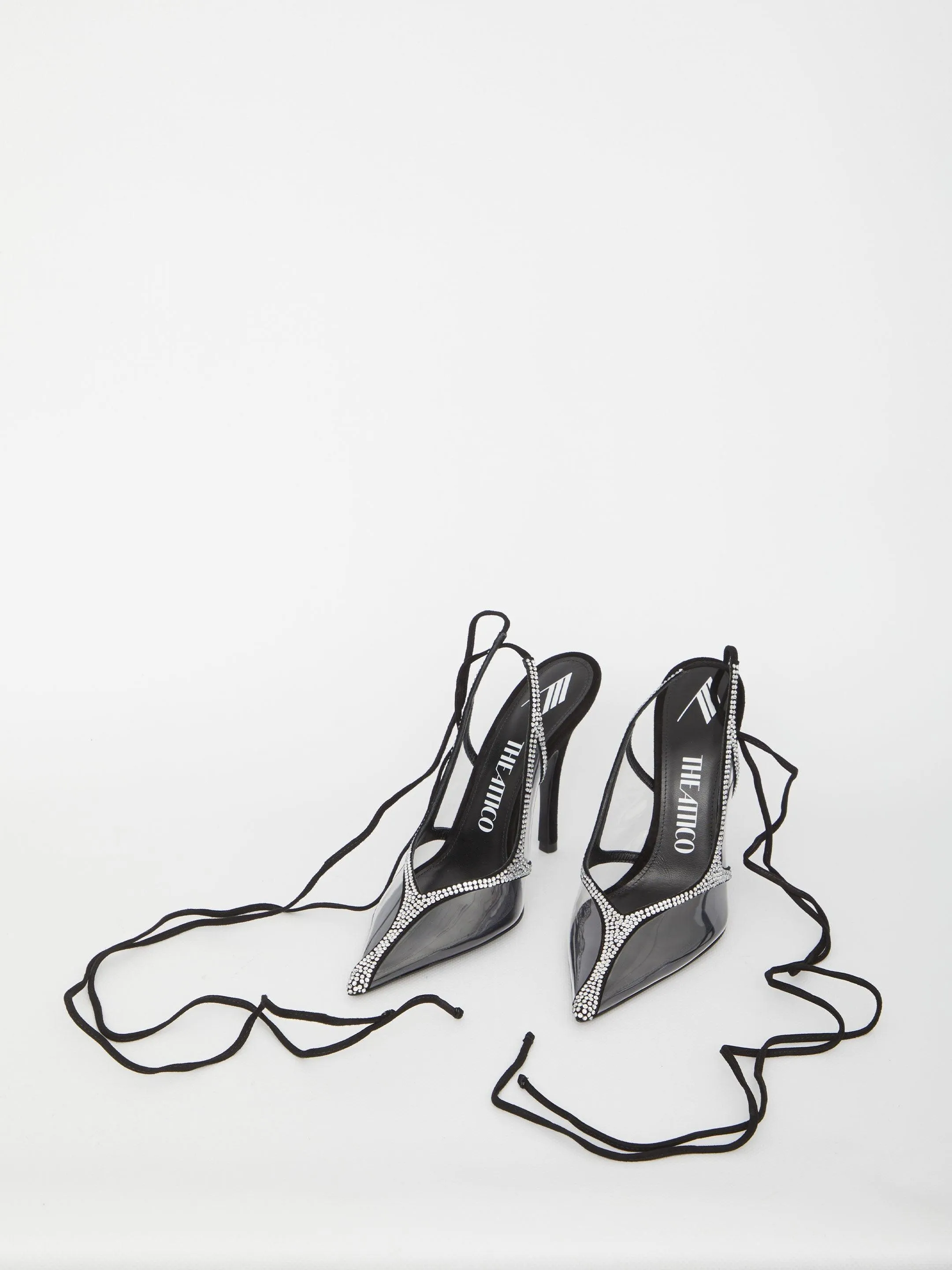 The Attico Venus Chrome Slingback