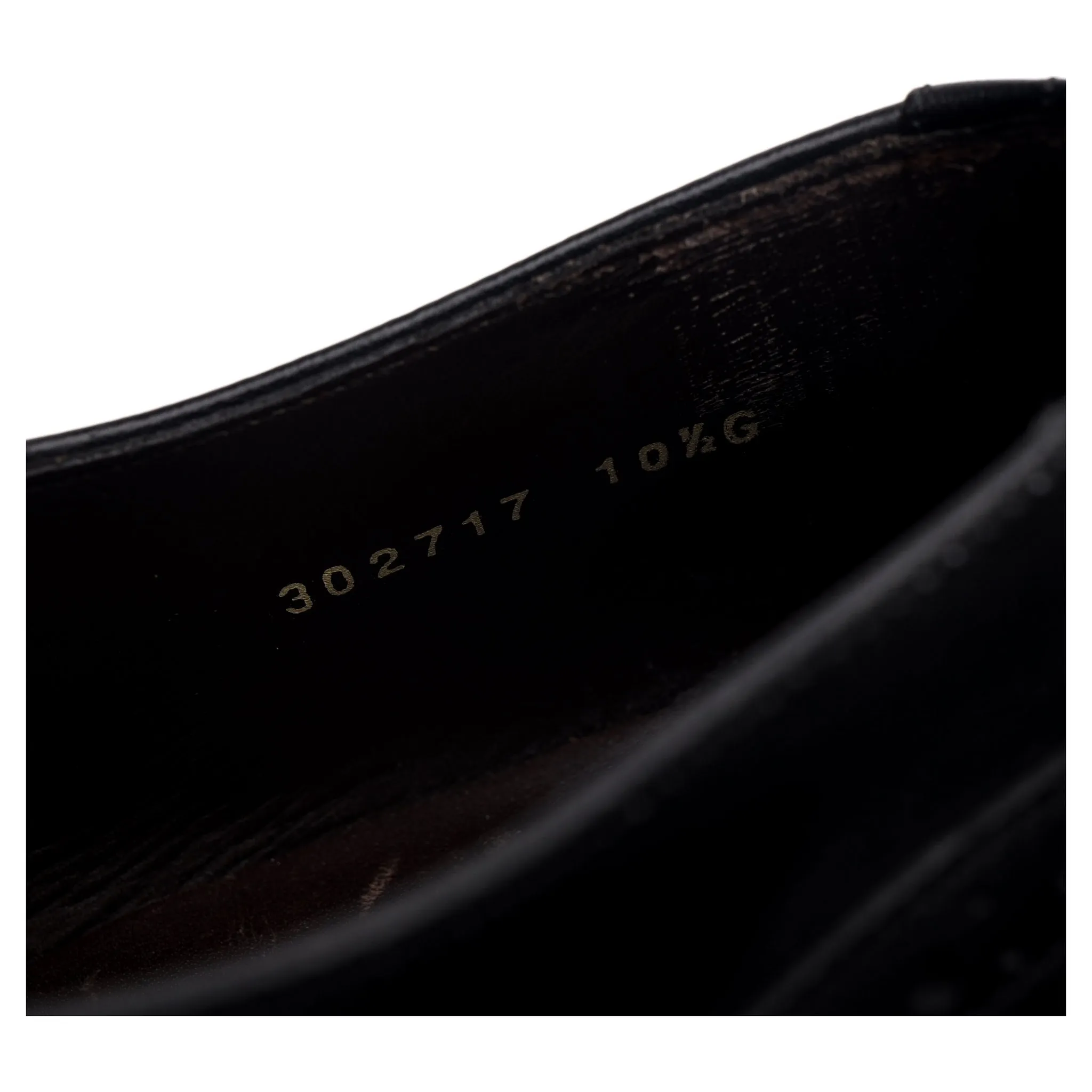 'Toddington' Black Leather Derby Brogues UK 10.5 G