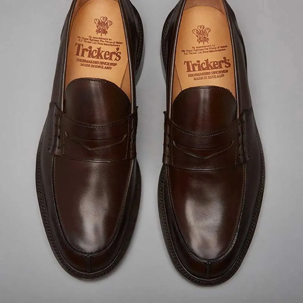 Tricker's James Penny Loafers - Mens Shoes - Espresso