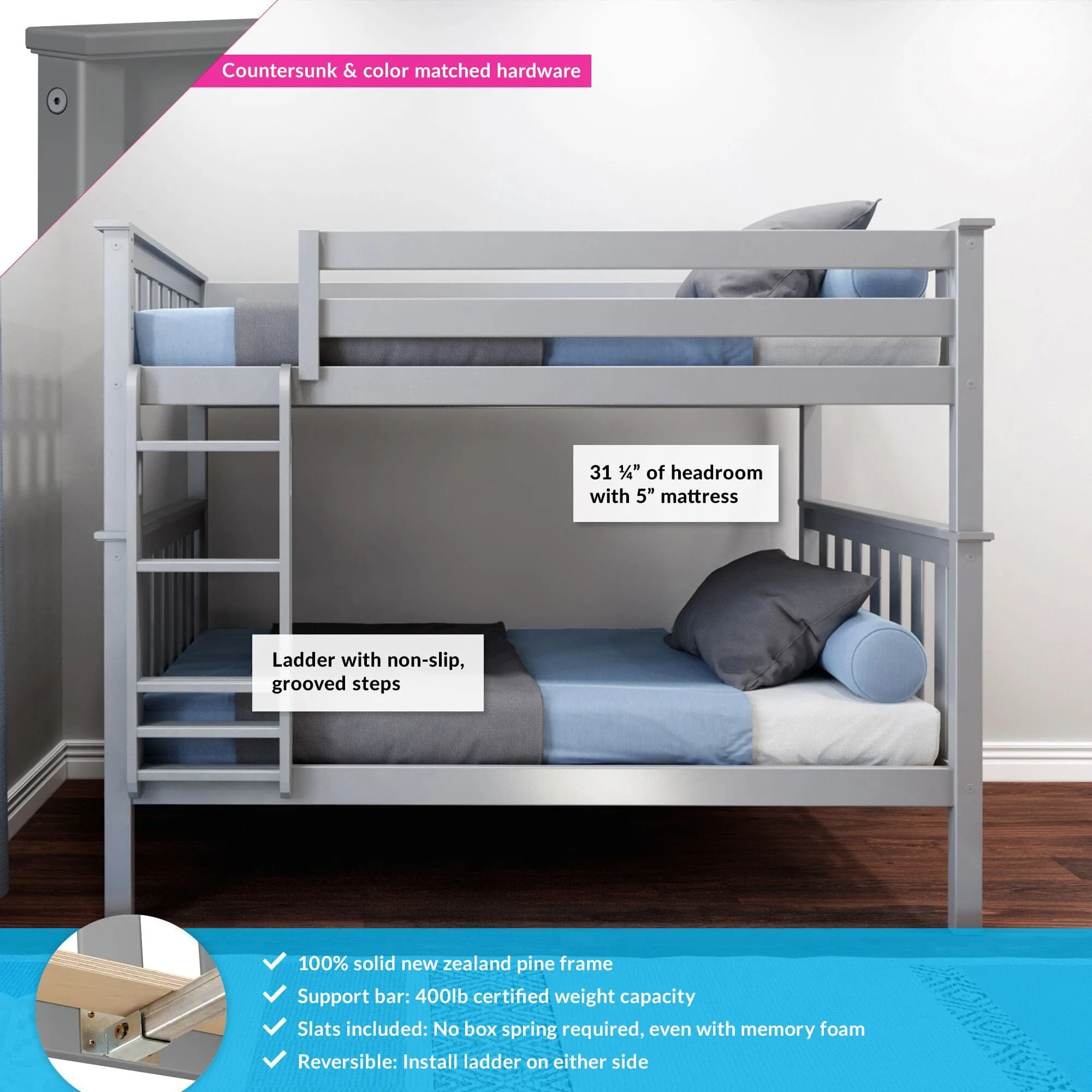 Twin Over Twin Bunk Bed