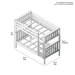 Twin Over Twin Bunk Bed