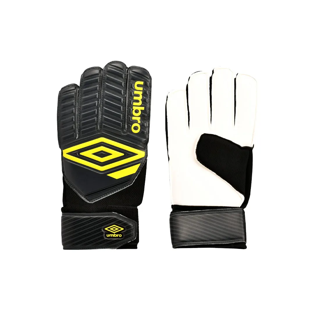 Umbro Classico Junior Goal Keeper Glove - 21048U-Fnl Carbon / Golden Kiwi / Black