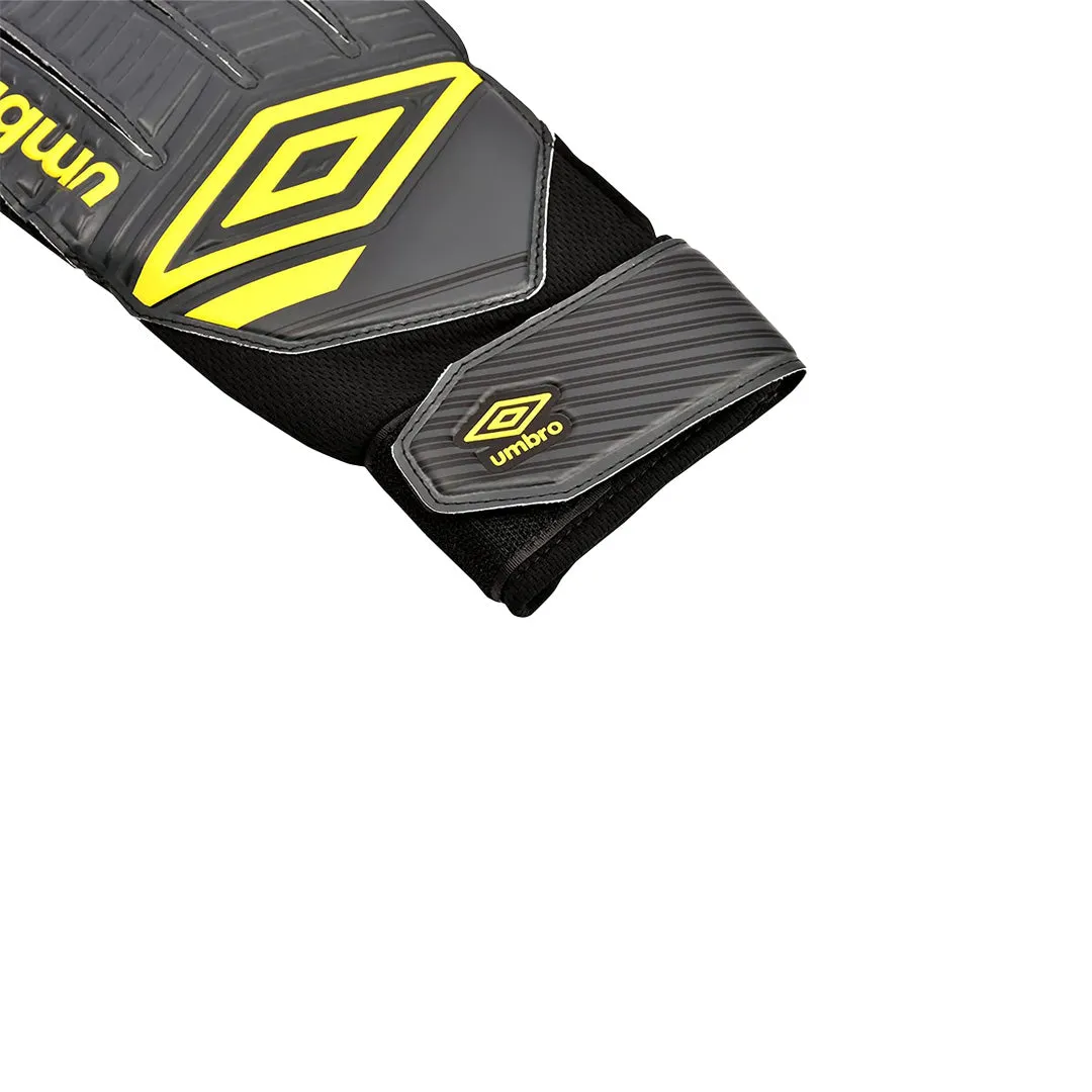 Umbro Classico Junior Goal Keeper Glove - 21048U-Fnl Carbon / Golden Kiwi / Black