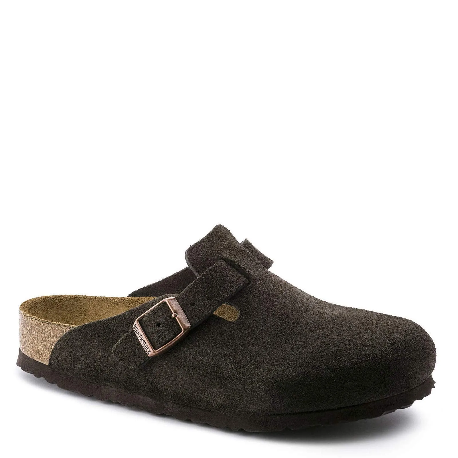 Unisex Shoes Birkenstock BOSTON Soft Footbed Clog Mules 0660463 MOCHA SUEDE