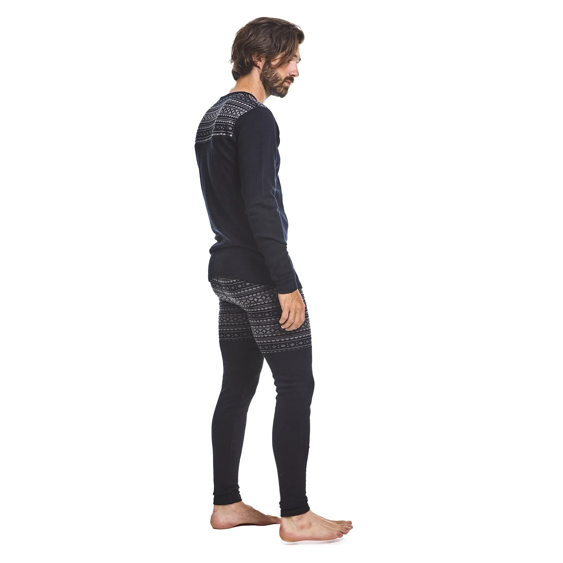 Varg Men&#x27;s Blanktjärn Merino Wool Jersey Espresso Black | Buy Varg Men&#x27;s Blanktjärn Merino Wool Jersey Espresso Black here | Outnorth