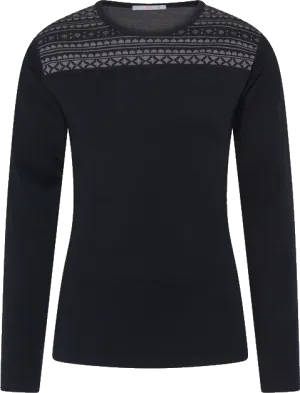 Varg Men&#x27;s Blanktjärn Merino Wool Jersey Espresso Black | Buy Varg Men&#x27;s Blanktjärn Merino Wool Jersey Espresso Black here | Outnorth