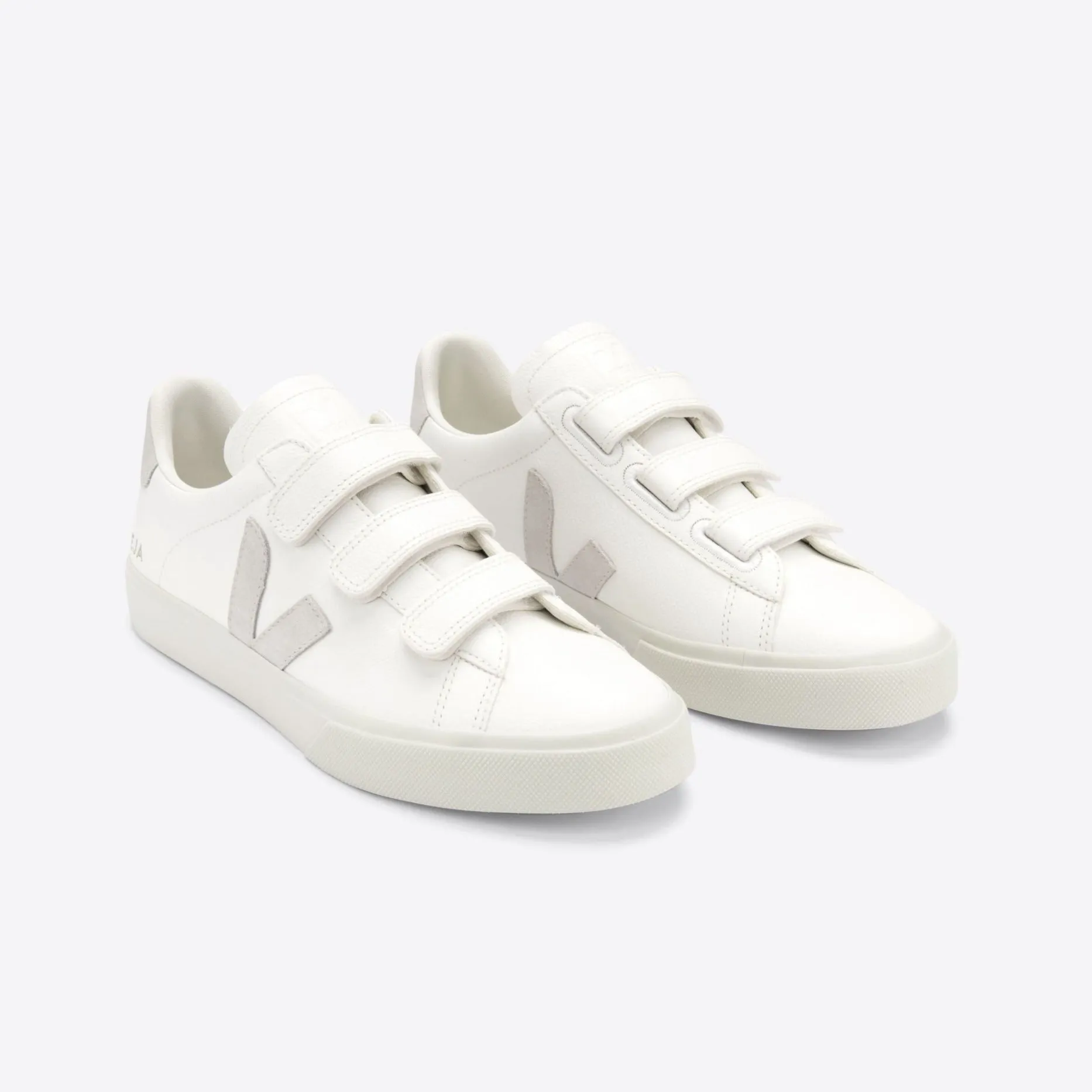 VEJA Recife Velcro Sneakers Chromefree Leather  | Natural