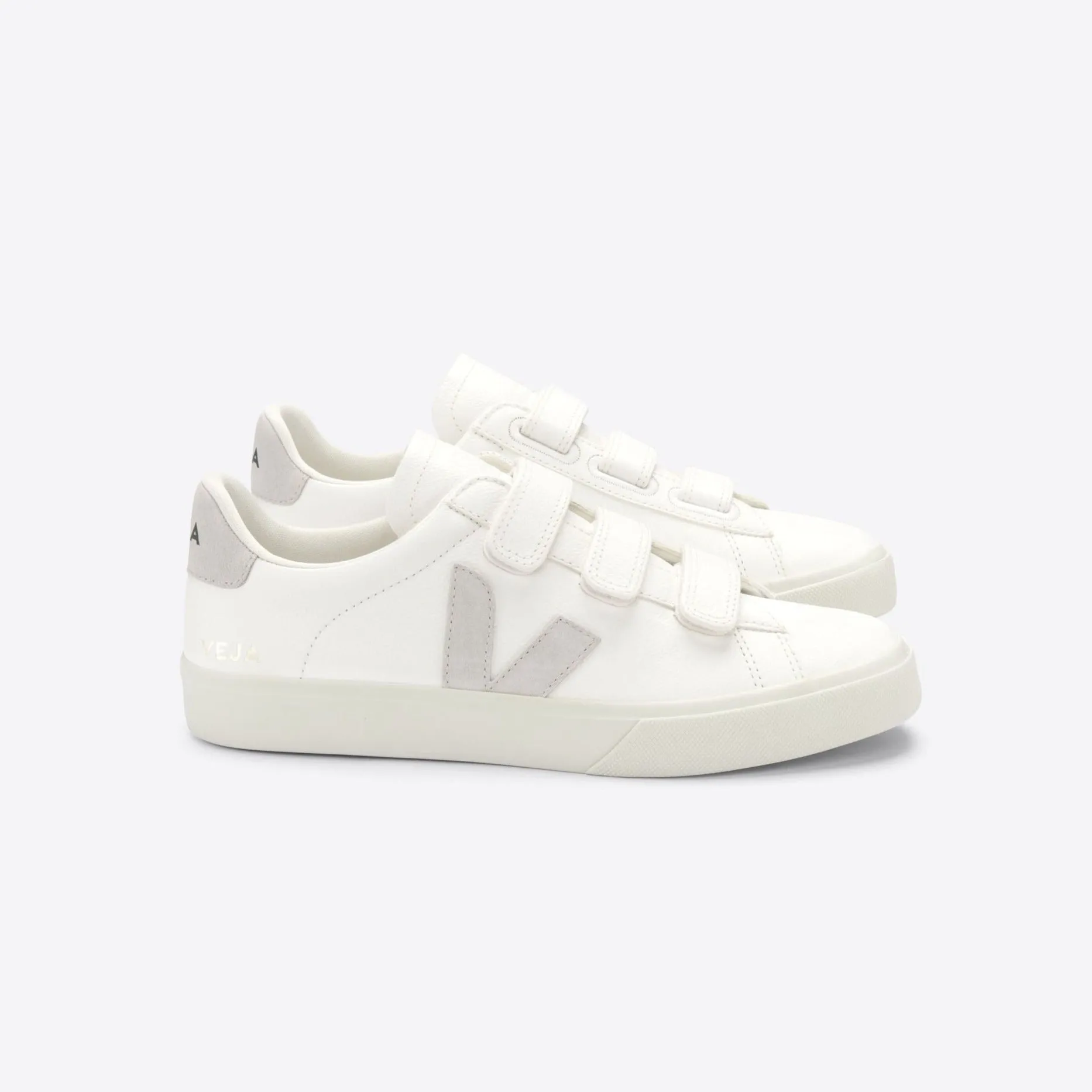 VEJA Recife Velcro Sneakers Chromefree Leather  | Natural