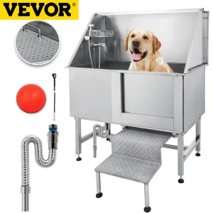 Vevor 62 Inch Dog Grooming Tub Professional Stainless Steel .