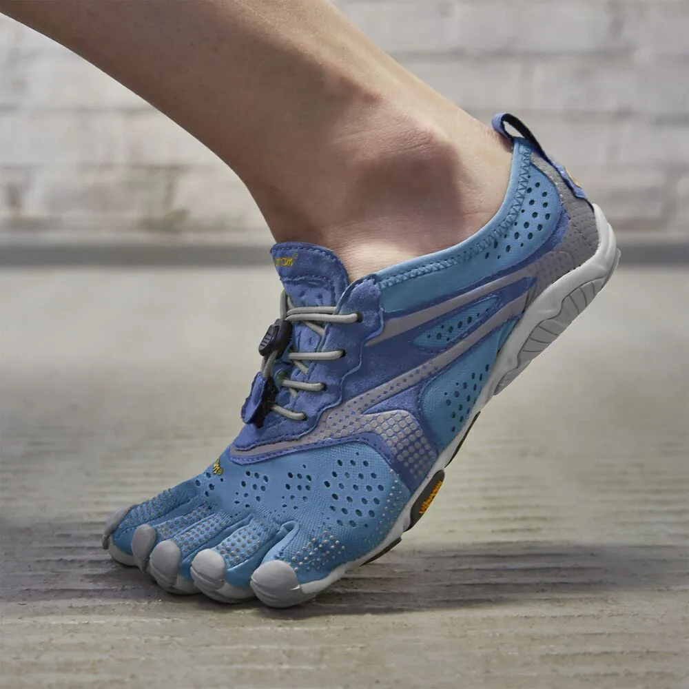 Vibram V-Run Womens Ultimate Lightweight Five Fingers Barefoot Trainers Shoes - Blue