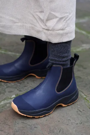 Woden Siri Dark Navy and Paya Waterproof Boot