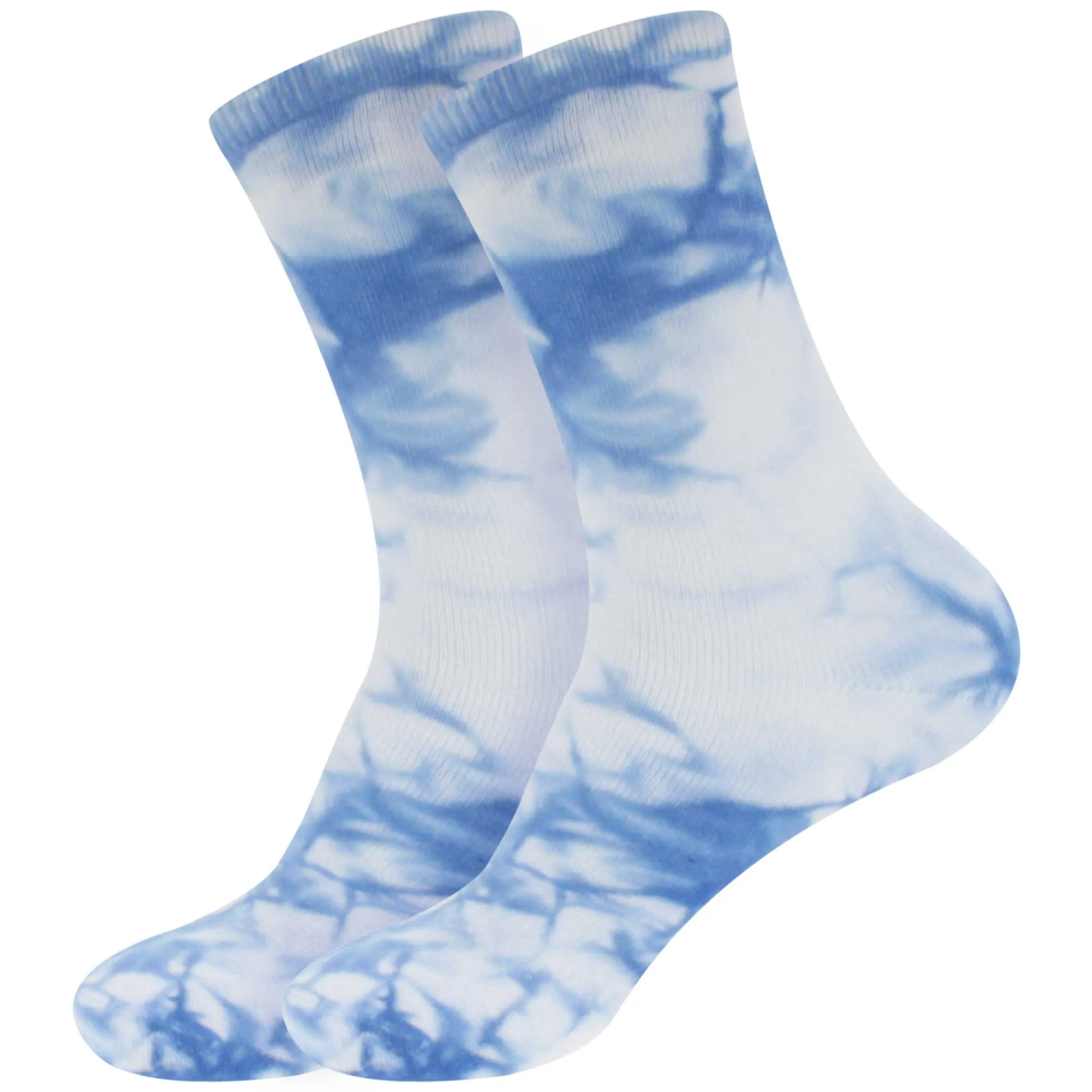 Women's Bamboo Fiber Tie Dye Crew Socks, 2 Pairs