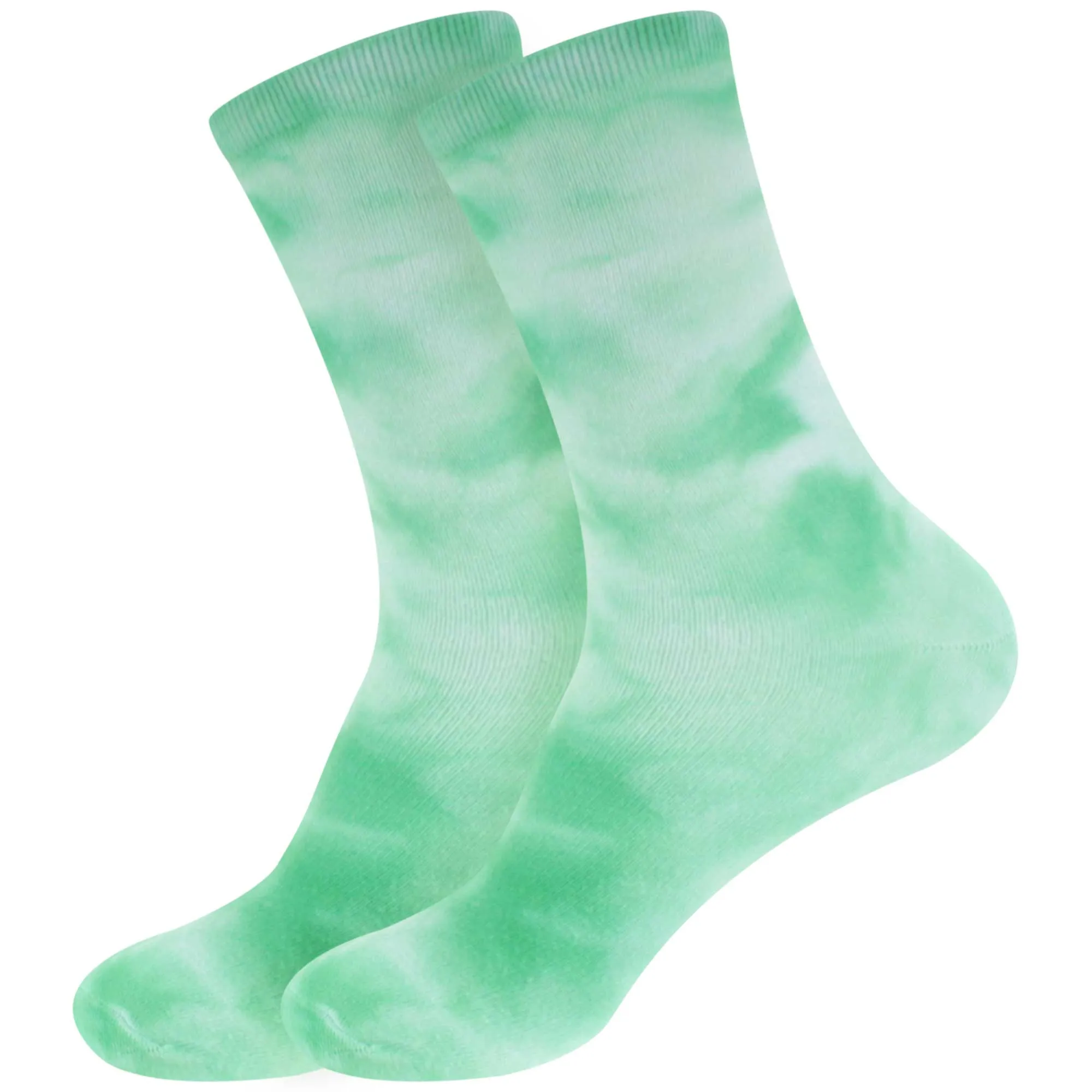 Women's Bamboo Fiber Tie Dye Crew Socks, 2 Pairs