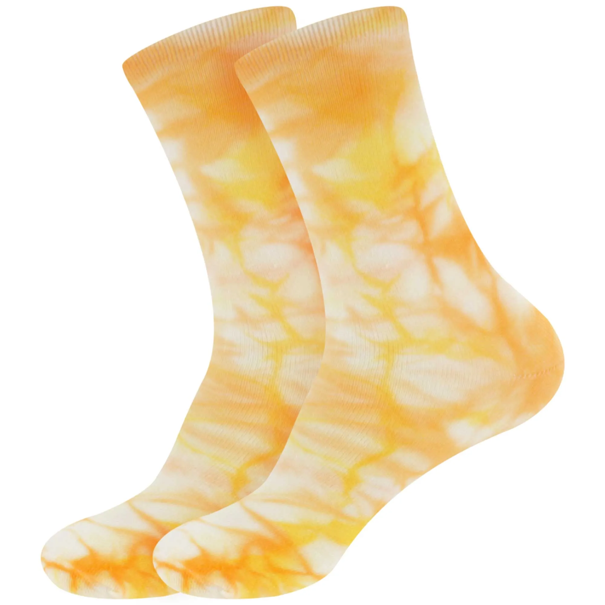 Women's Bamboo Fiber Tie Dye Crew Socks, 2 Pairs