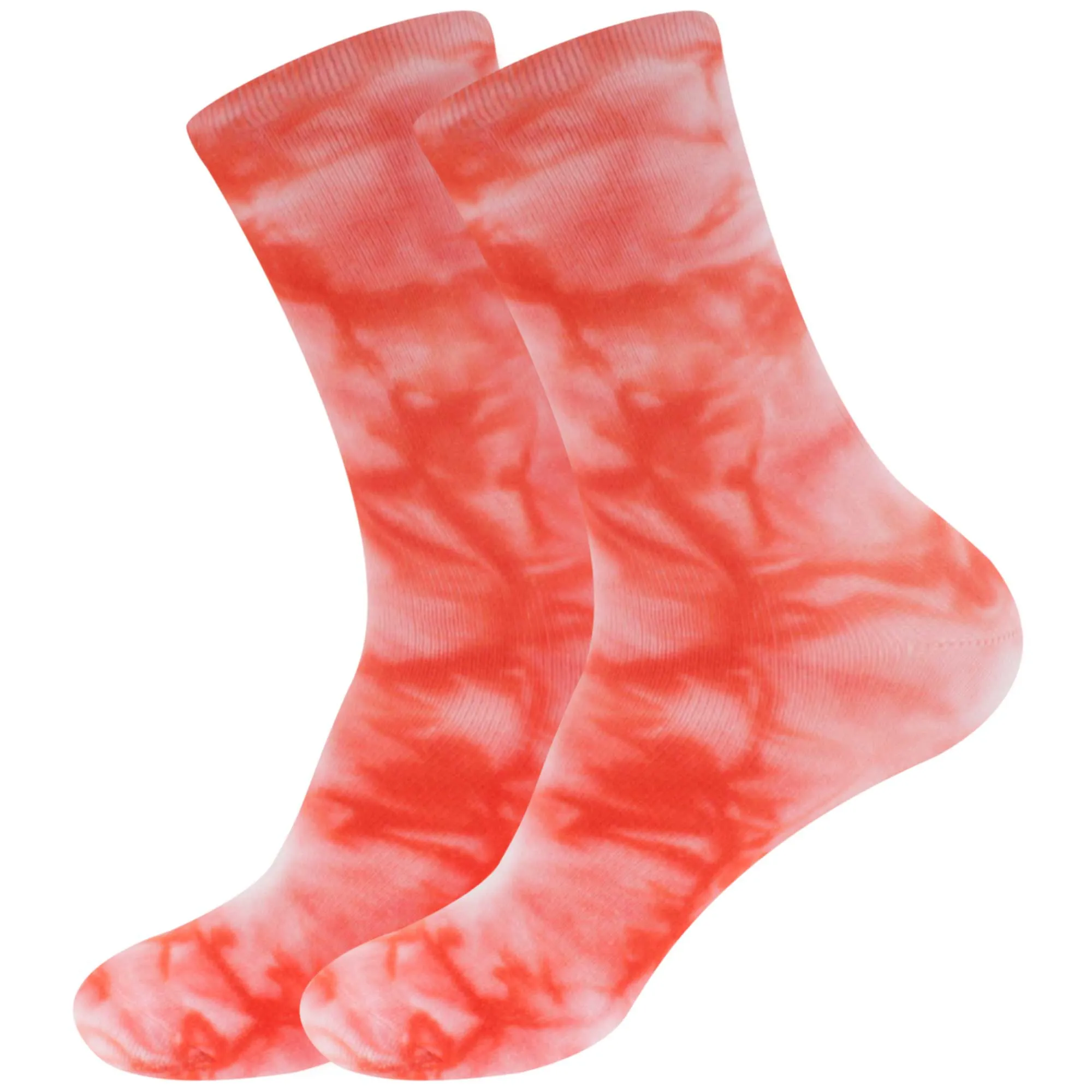 Women's Bamboo Fiber Tie Dye Crew Socks, 2 Pairs