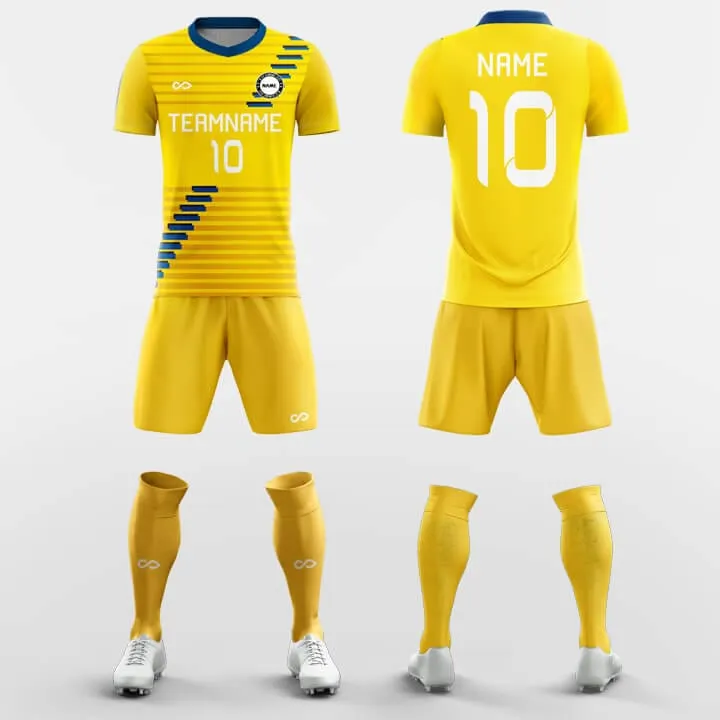 Yellow Step - Custom Soccer Jerseys Kit Sublimated Design