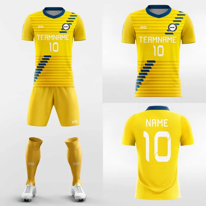 Yellow Step - Custom Soccer Jerseys Kit Sublimated Design